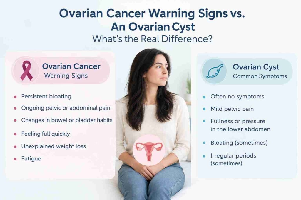 Ovarian Cancer Warning Signs vs. an Ovarian Cyst: What's the Real Difference?